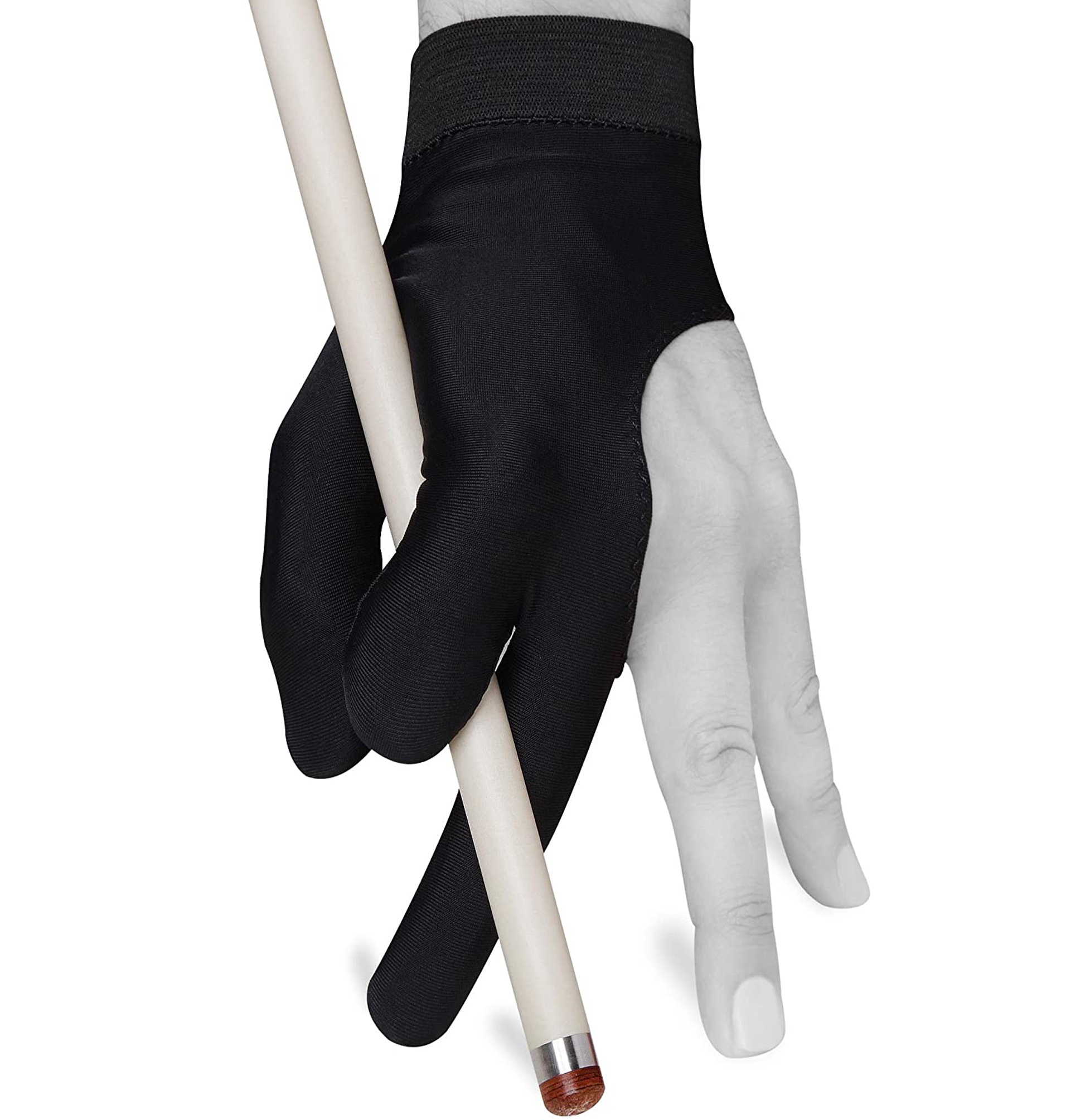 Custom Logo Pool Accessories Three Fingers gloves Wear Resistant Shooter Pool Cue Stick snooker 3 finger Billiards Gloves