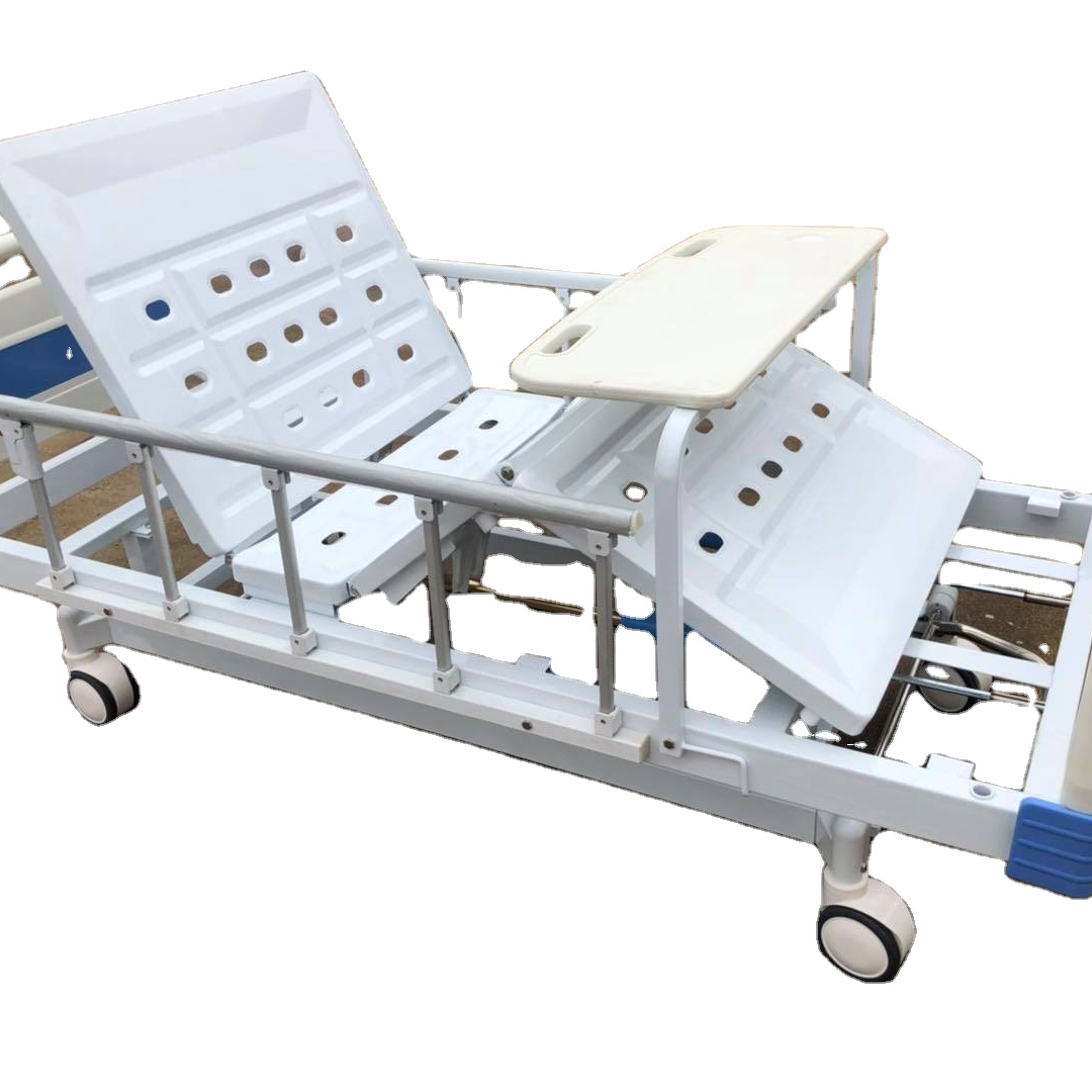 nursing adjustable medical equipment furniture manual portable patients hospital care bed with wheels for sale