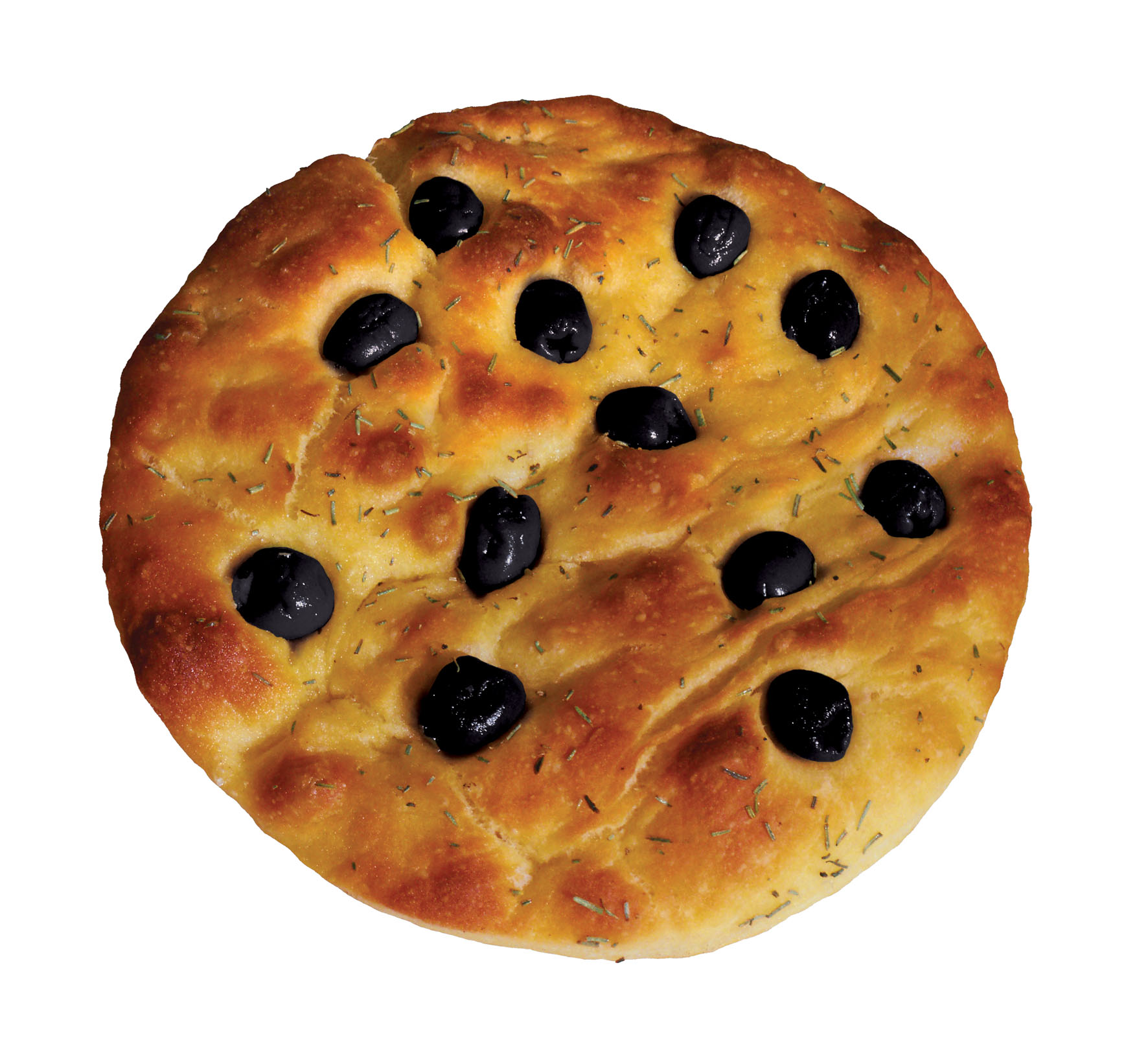 Italian Gourmet Baked Olives 250 g Frozen Focaccia Bakery Breads For Supplier
