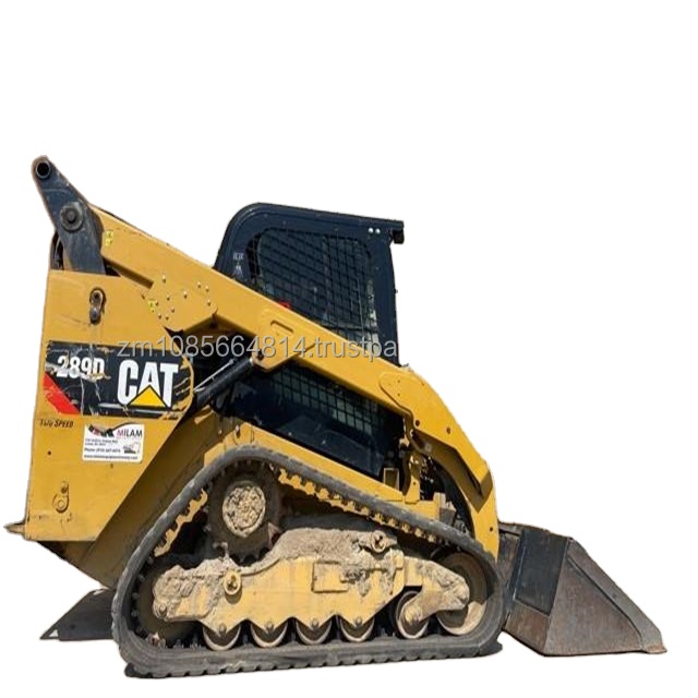 Подержанный вездеходный погрузчик cat 289d, гусеничный погрузчик с бортовым поворотом на продажу
