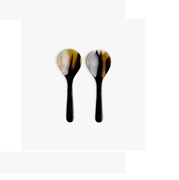 High quality customizable horn salad server for sale