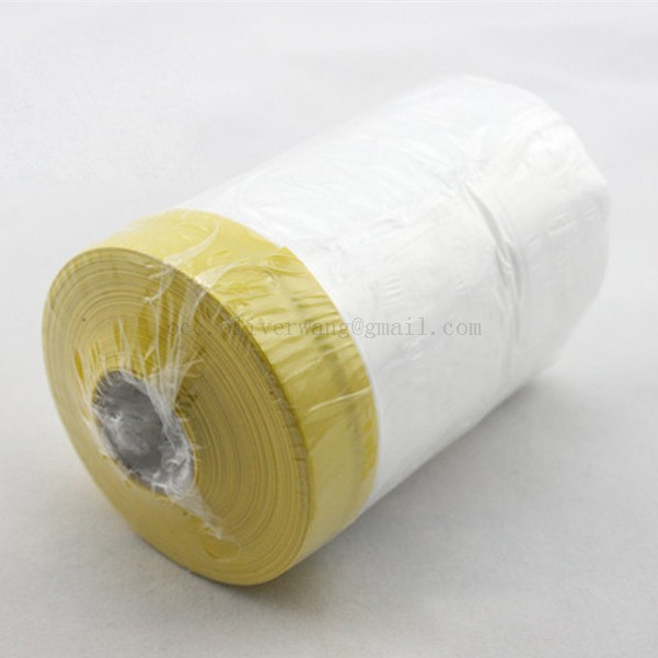 Uv Resistant Blue Pre taped Masking Film for painting