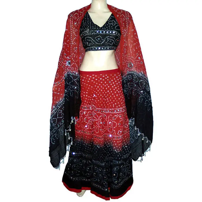 Indian cotton lehenga cholis dupatta set