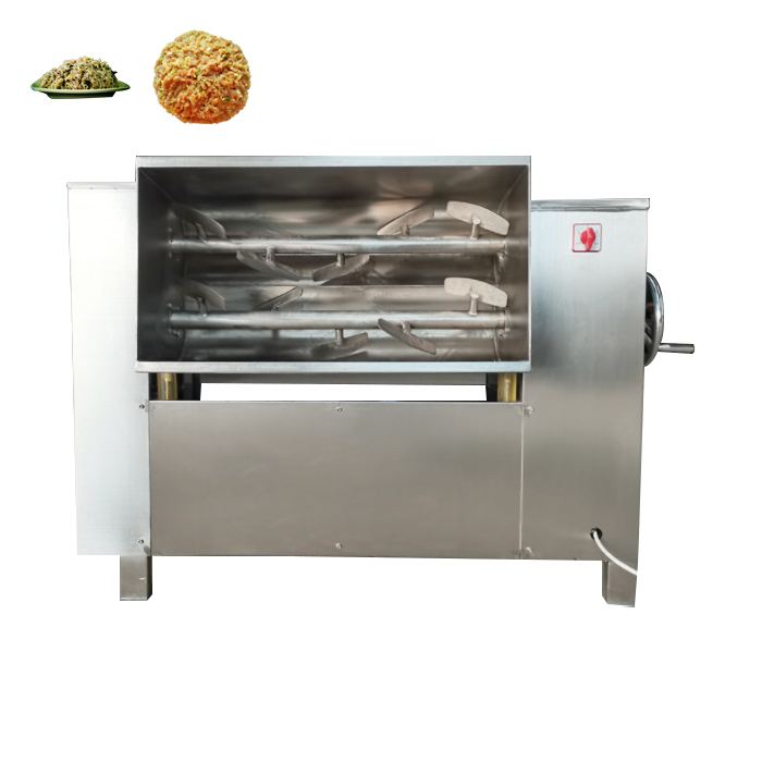 High efficiency 650l commercial meat blender food mixers with meat mincer