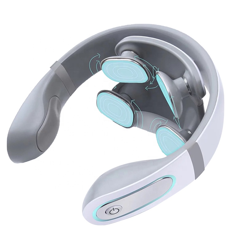 best seller portable Smart neck shoulder massage machine pulse back manual 6 modes intelligent neck massager device 2021