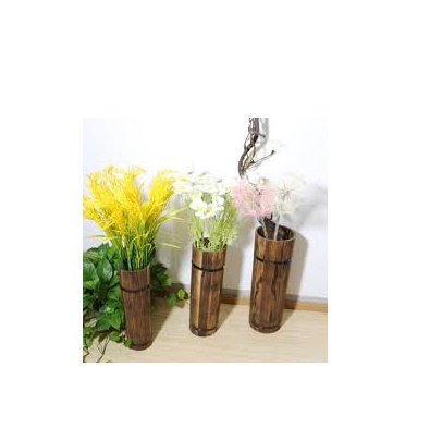 100% best Plant Stand Small 2-Tier Desktop Plant wood Flower Stand Pot Shelf Bamboo Pot Racks Planter for sale