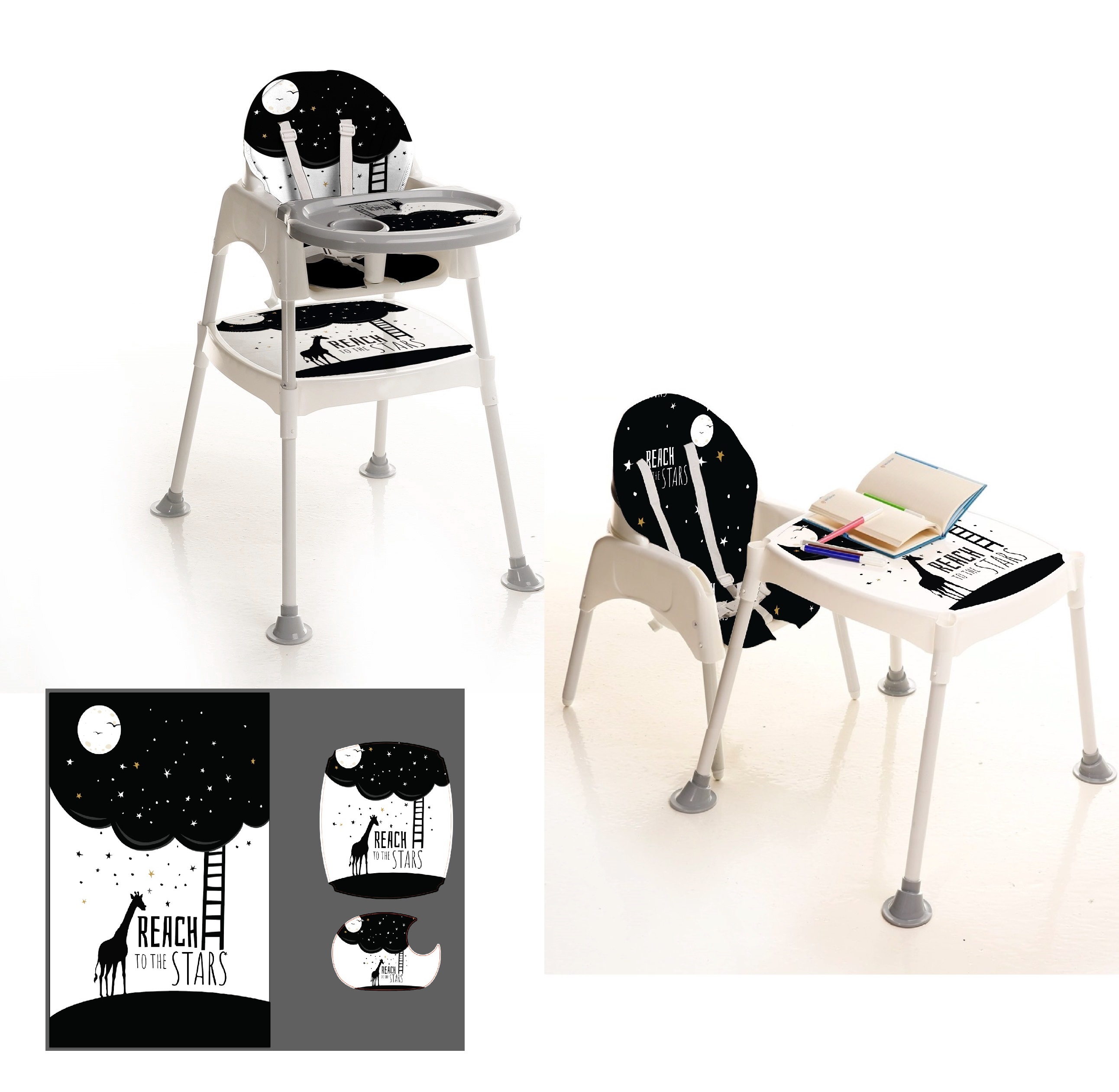 Cheap Plastic Chair Multifunction Table and Chair Baby High Chair Customized Enjoyable Design Toddler Product Baby Products 2023