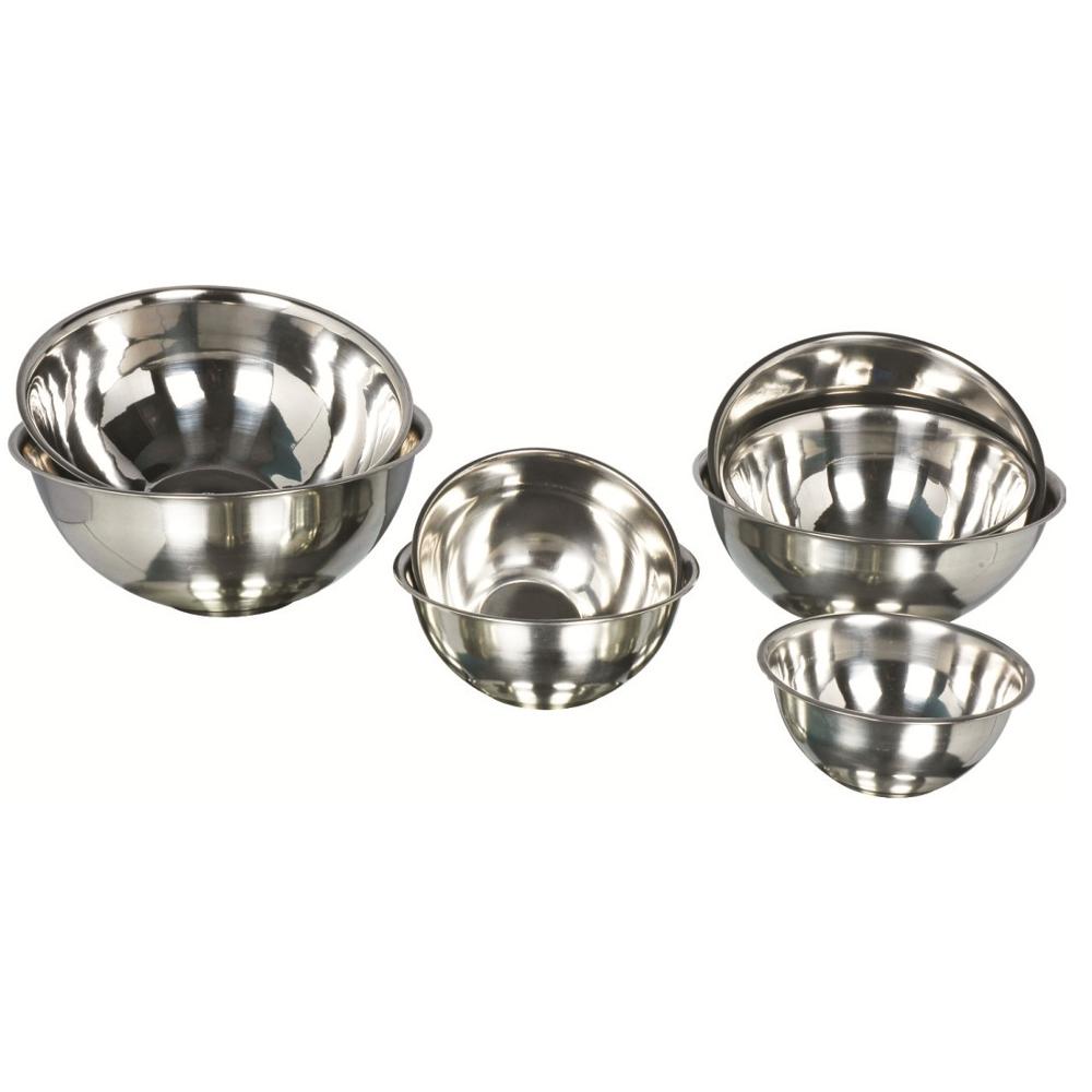 stainless steel deep footed bowl