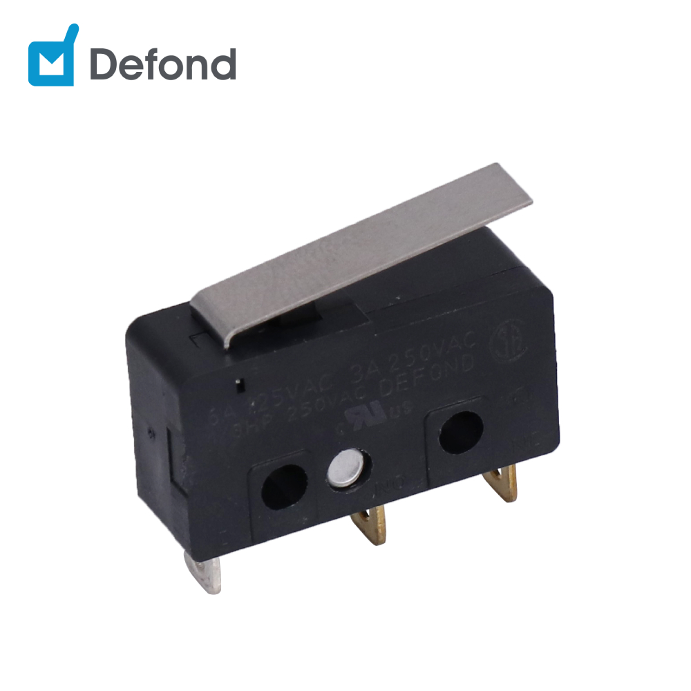 Длительный срок службы поджатием переключатель DMB-1206-C-AAA12-07R быстрое действие Defond микро переключатель для фена для волос