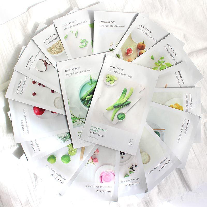 [INNISFREE] My Real сжимаемая маска, 13 типов/Корейская косметика для ухода за кожей