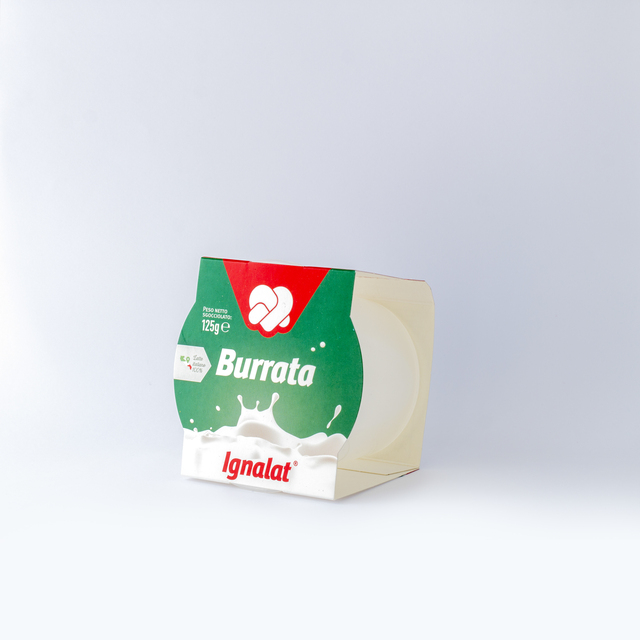 Сыр BURRATA, Сделано в Италии, в одной упаковке 125 г
