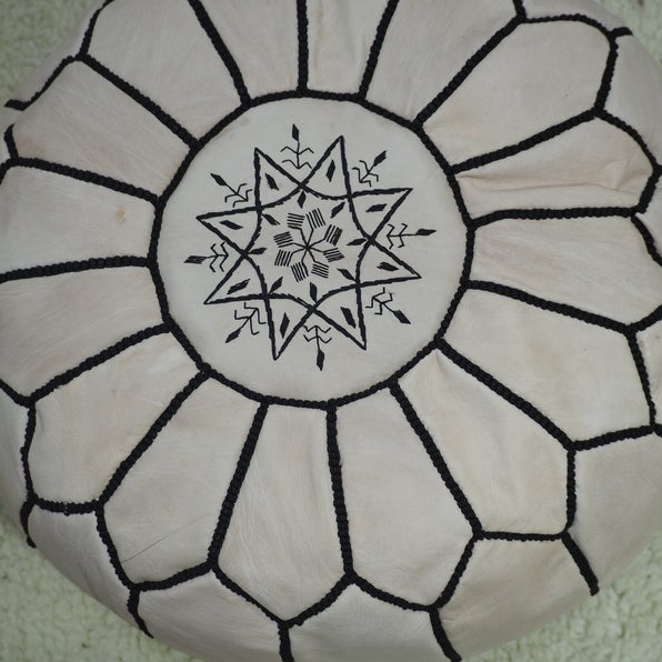 Moroccan natural POUF