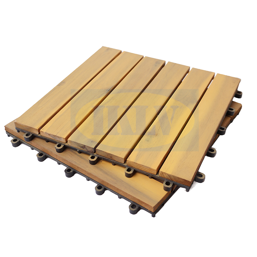 Diy solid floor deck tile 30*300*300mm outdoor waterproof wooden flooring /teak deck panels on balcony