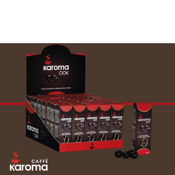 Karoma Ciok-кофейные зерна, покрытые темным шоколадом