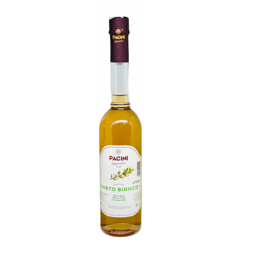 Лучшее итальянское качество, ликер PACINI 10 cl, белый Миртл с сардинской инфузией, растение с листьями и миртлом для розничных продавцов