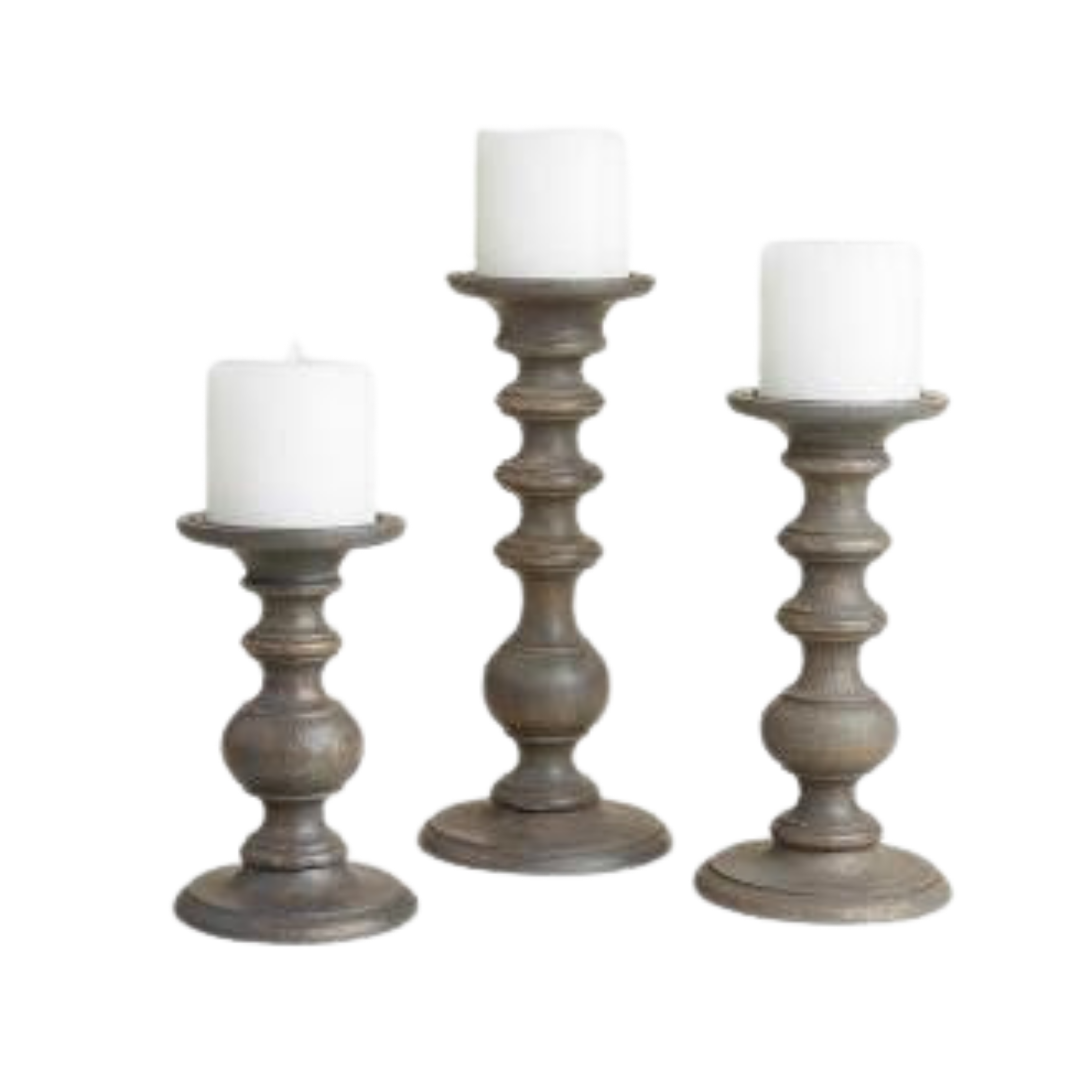 Decorative Mango Wood Candle Holder set of 3 | Home Decoration