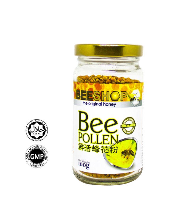 Hot Selling Malaysia Eco Bee Bee Pollen 100% Pure 100g Halal GMP Certificate Pure 100% Original Multivitamin Supplement