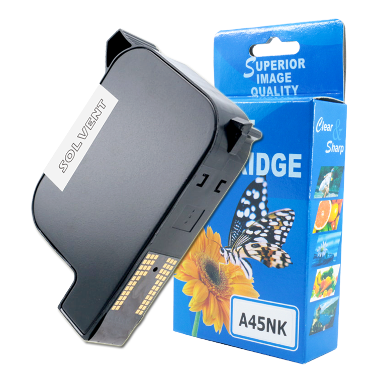 Uniplus 45si 2580 2590 растворимый TIJ многоразовый Картридж с черными чернилами для замены hp 45