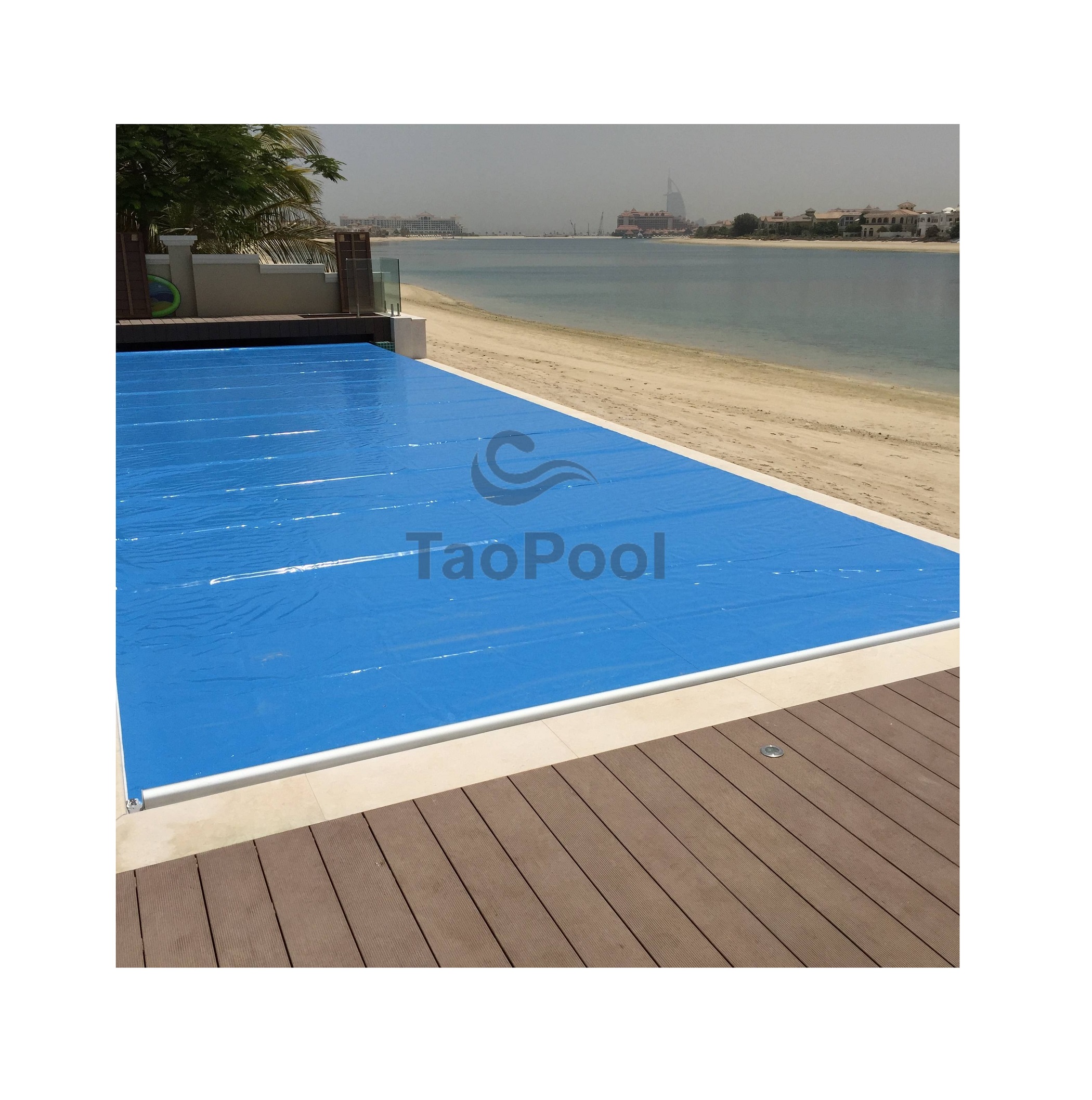 Ground Pool Safety Cover Pool Protection Safety Waterproof UV Resistant