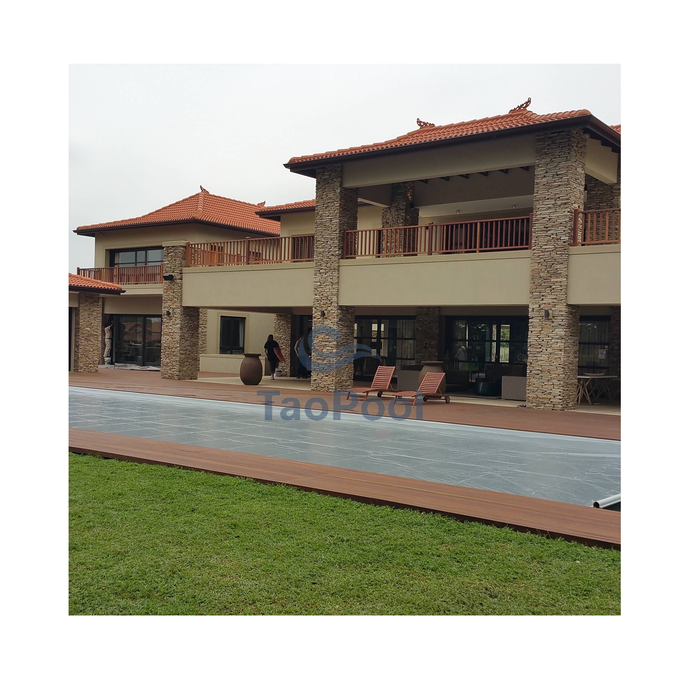 pool cover electronic spa ground custom deck pool cover