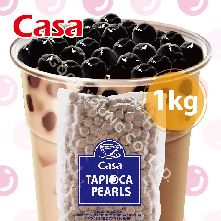 1 кг мгновенного приготовления коричневого сахара Boba Tapioca, жемчуг, хороший молодой, сертификация Халяль, тайваньский молочный чай, ингредиенты
