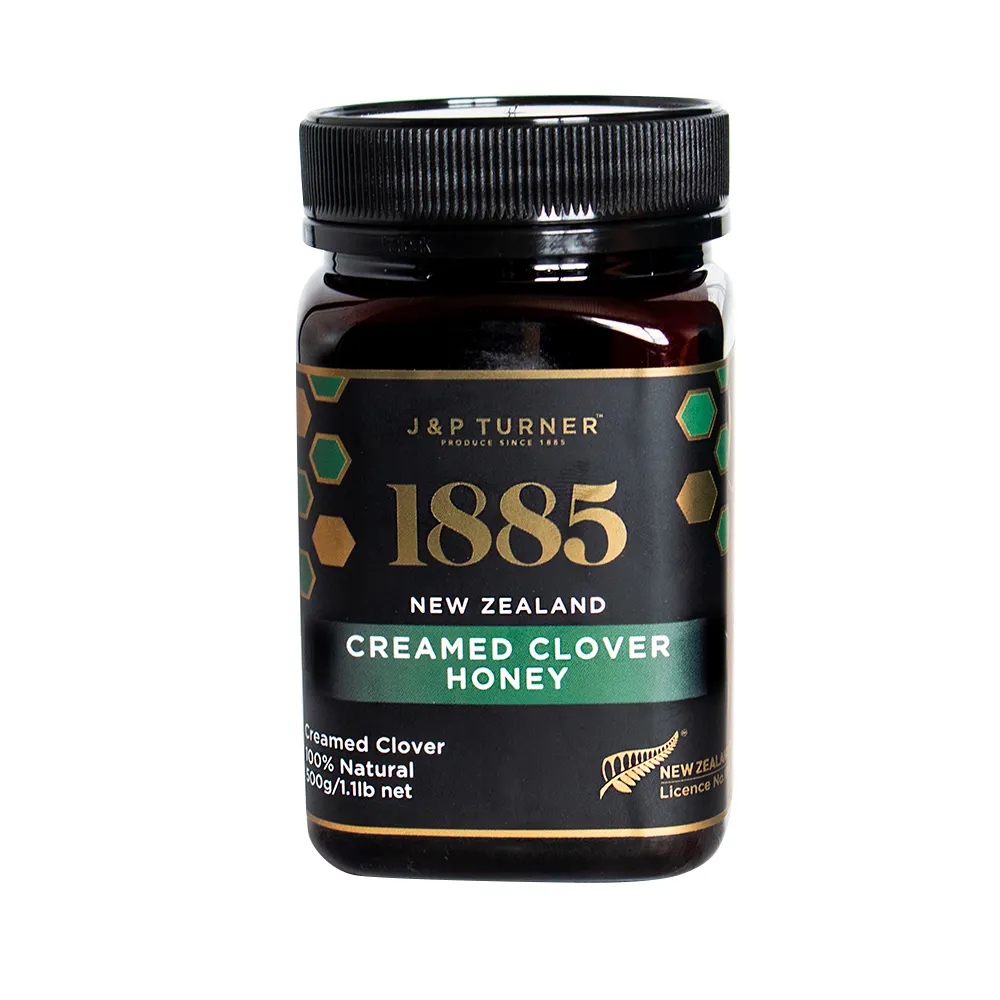 Мед клевера Creamed, 500 мл, NZ, высокое качество, 100% чистый черный этикетка