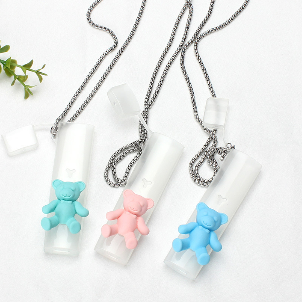 Cute Cartoon Lanyard Personalised OEM Accept with dustproof Silicon case Necklace for ecig