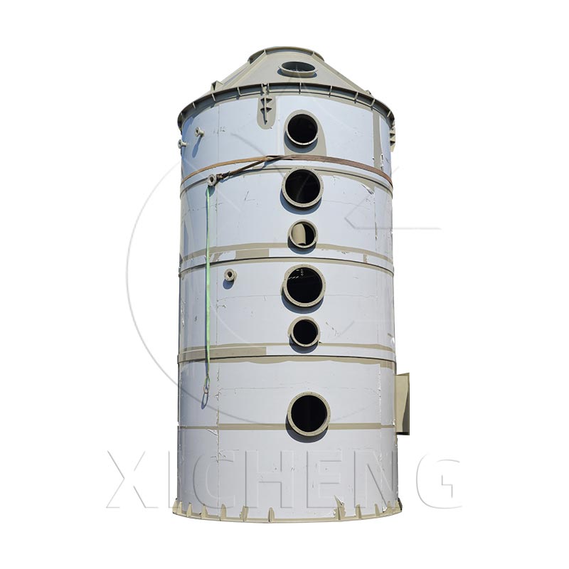 Frp Acid Gas Purification Tower Wet Scrubber Spray Desulphurization Absorption Tower Wet Scrubber Price So2 Absorption Tower
