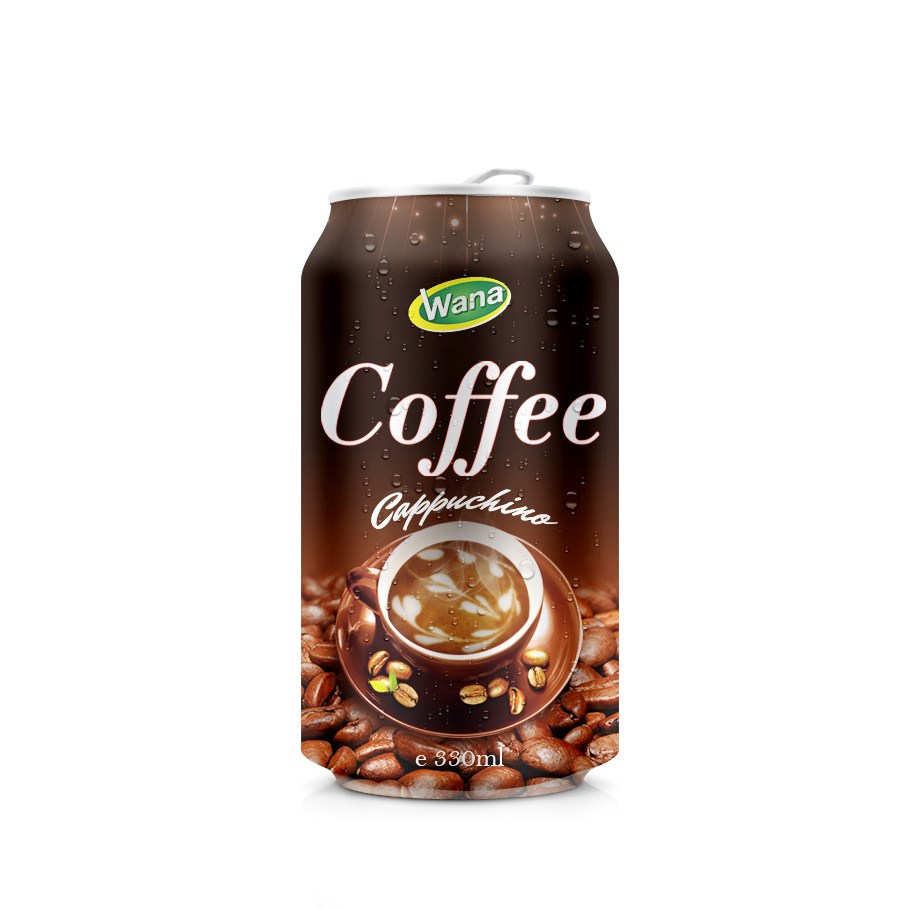 Wholesale Cappuccino Coffee in 330ml Short Can || Private Label Coffee Drink Manufacturer in Bulk from Vietnam