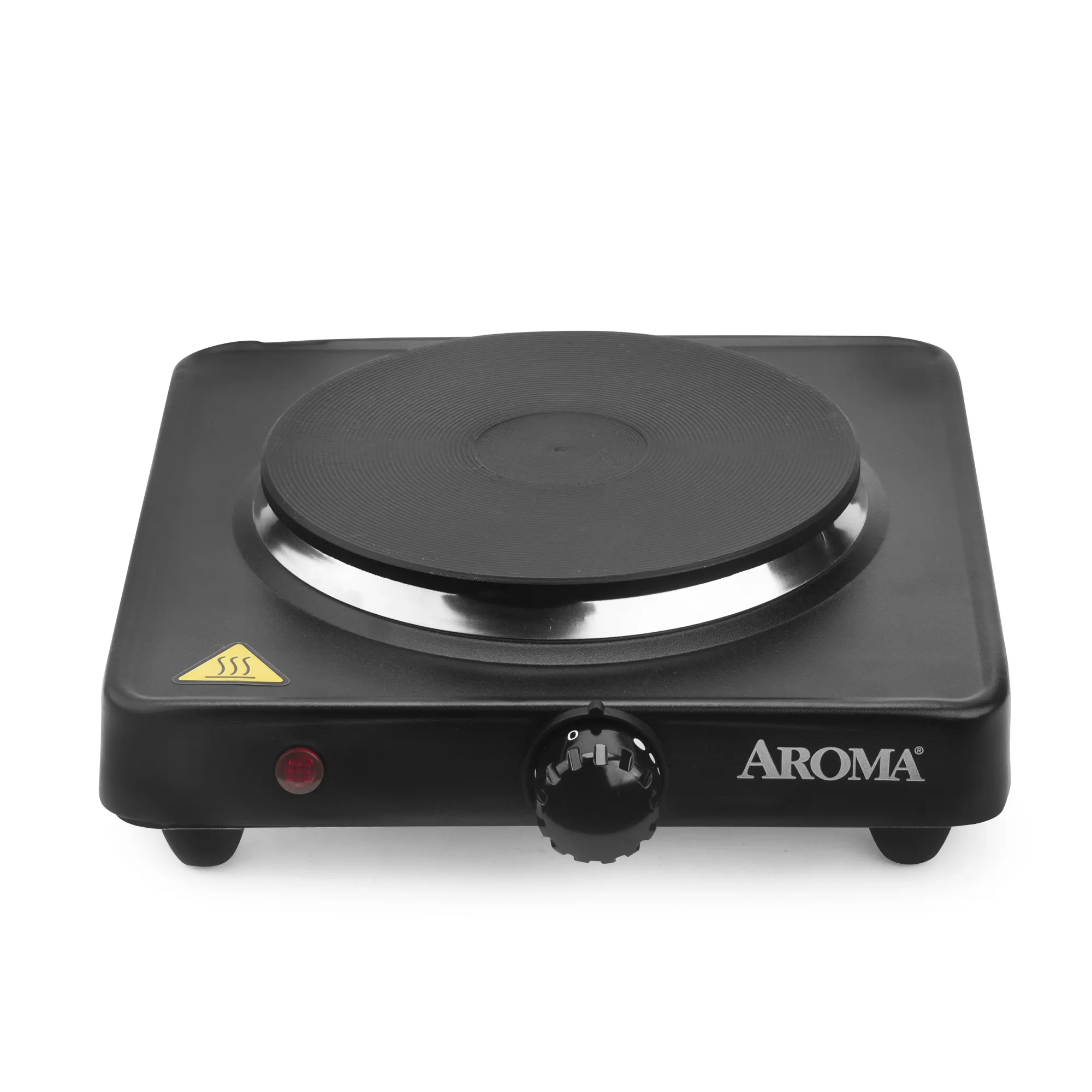 AROMA Single Burner Die-Cast Hot Plate Compact & Portable with Temperature Control