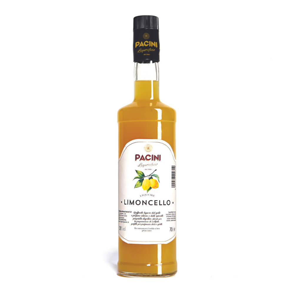 Лучшее итальянское качество, ликер PACINI лимолончель 70 cl с инфузией лимонной корки для розничных продавцов и ресторанов