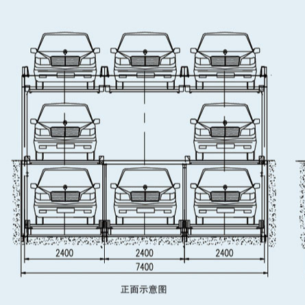 PSH lifting and transversal parking equipment Automatic Self-Parking Parking Multi Floors System