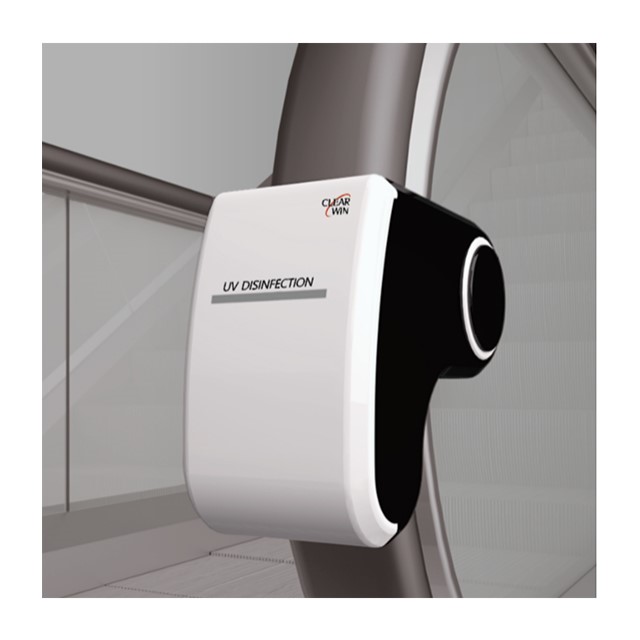 Black and White Colored Non-powered Escalator Handrail Sterilizer for sterilization Made In Korea