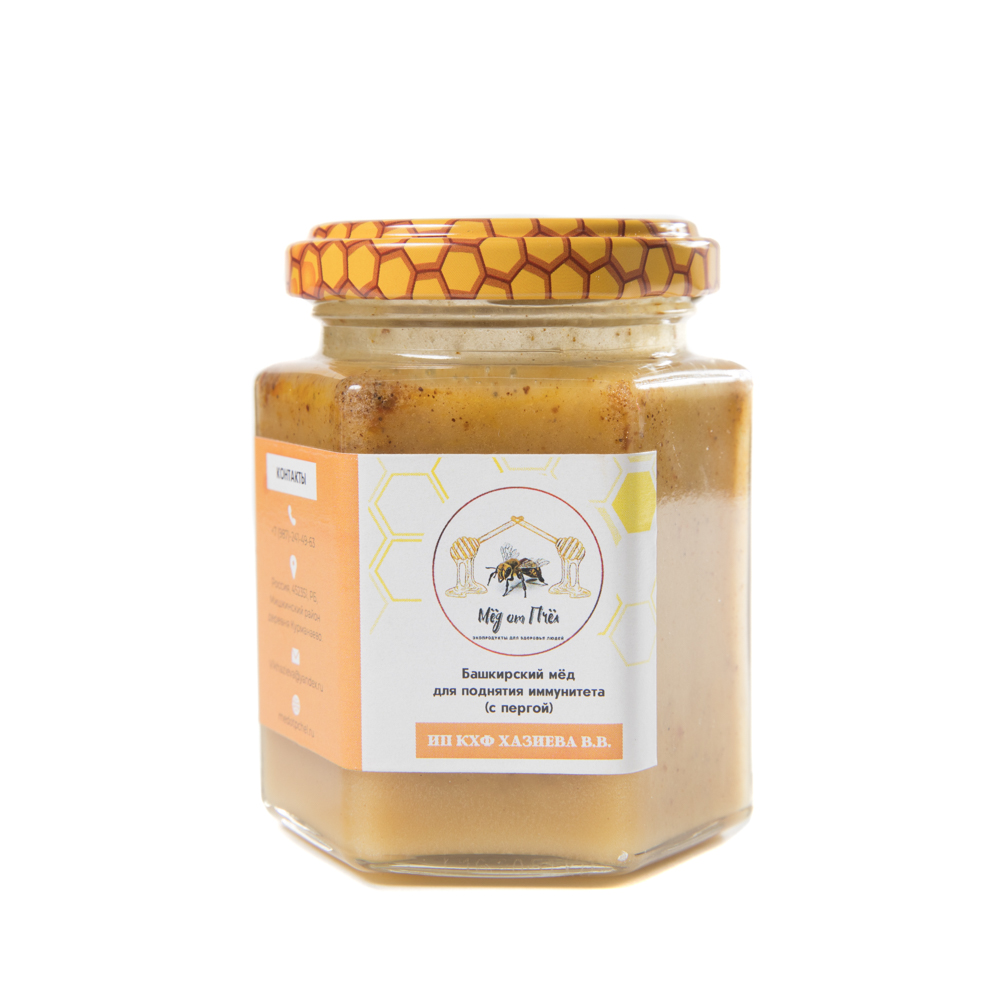 High Quality 100% Natural Product Russian Creamed Honey With Bee Bread Best Manufacturer Lowest Price