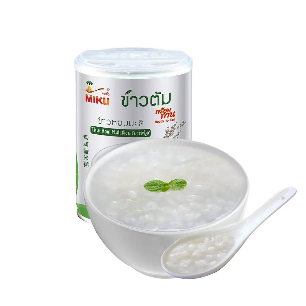 MIKU Thai Hom Mali Rice Porridge Canned Food Thailand Rice Instant Food Diet Vegan Halal