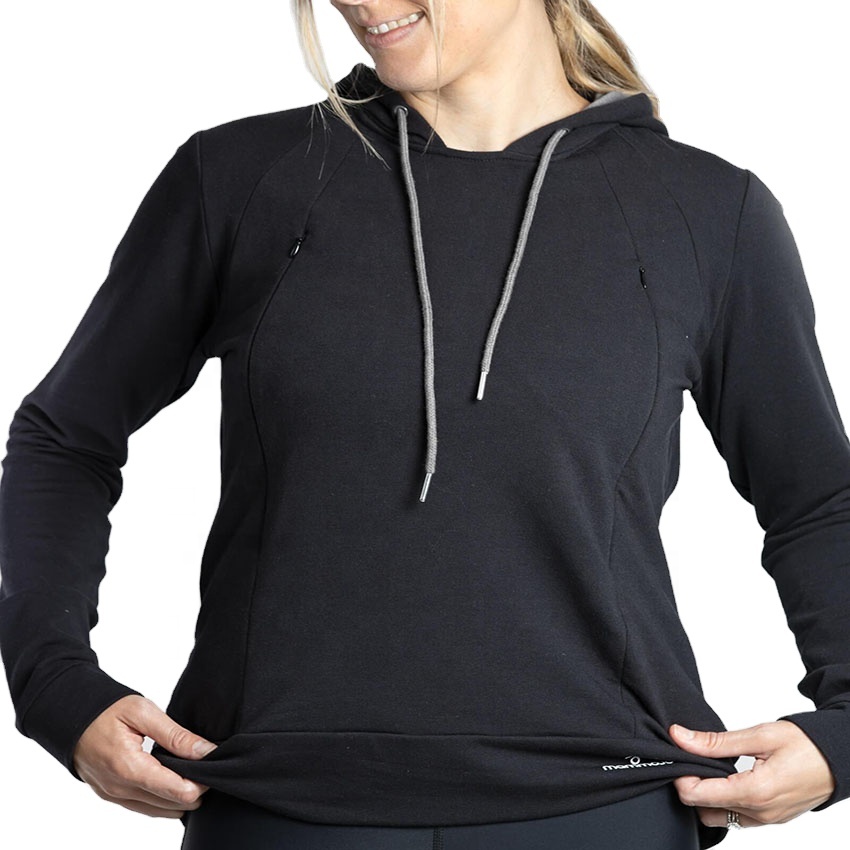 New Custom Fashion Long Sleeves Hoodies In Black Solid Cute Hoodies Popular Durable Sport Hoodies