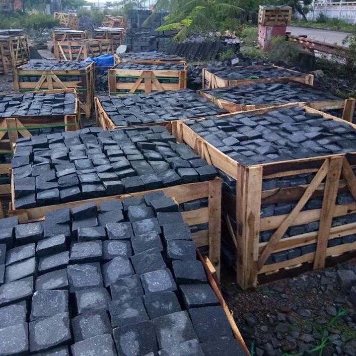 Best Price Granite Natural Paving Stone Black Granite Cubic Stone for Brick Driveway