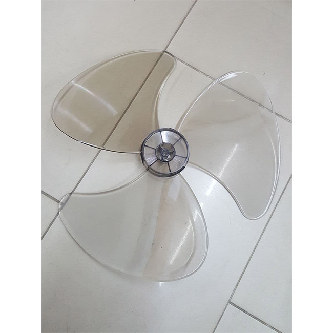 Multi Brand OEM Model Fan Blade for Fan use (12'', 16'') 3 Blades Plastic White Transparent Color