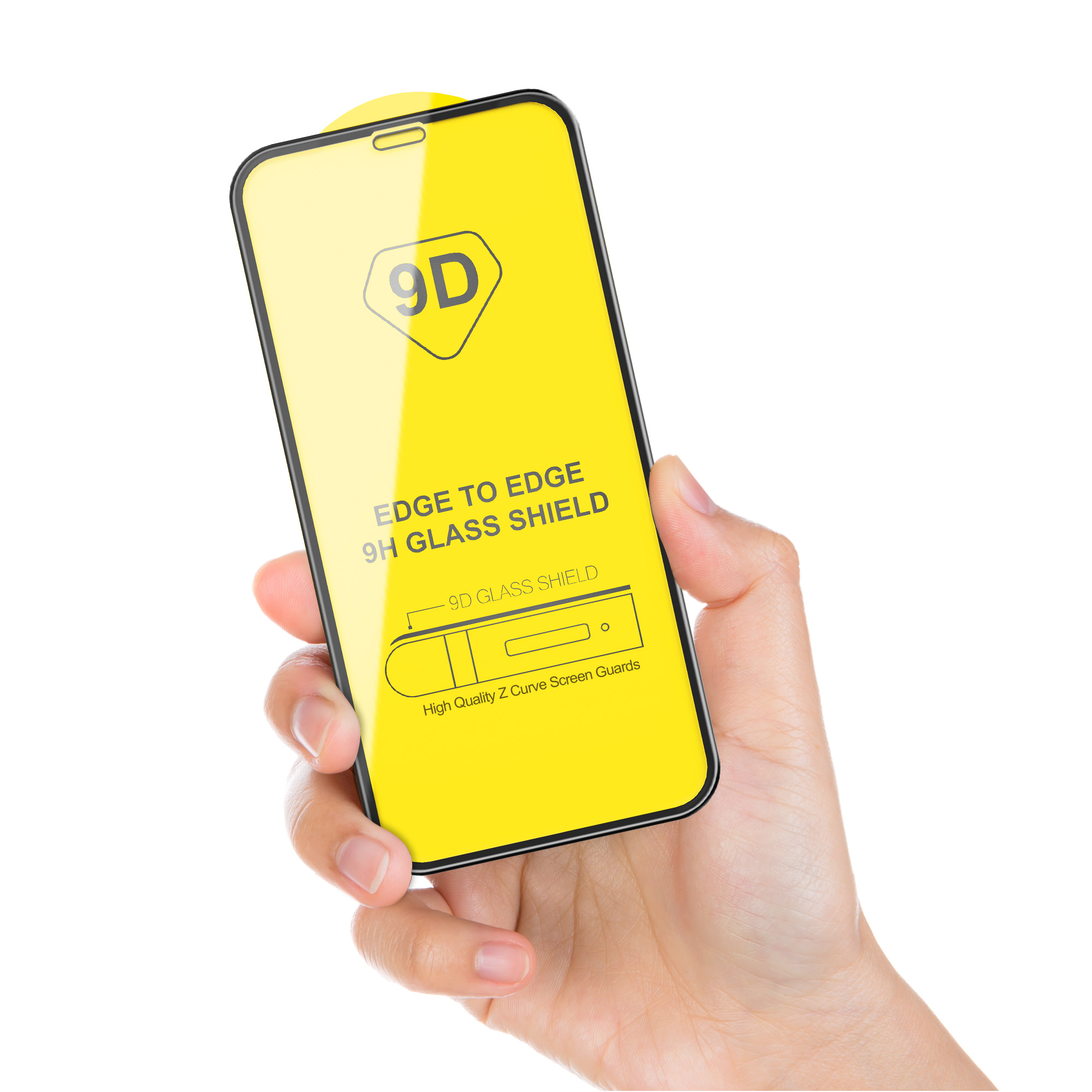 9h 5d 9D Full Cover Glue Tempered Glass Screen Protector Film Big Curved Edge for Ip Iphone 13 12 11 PRO X XS MAX XR Accessory