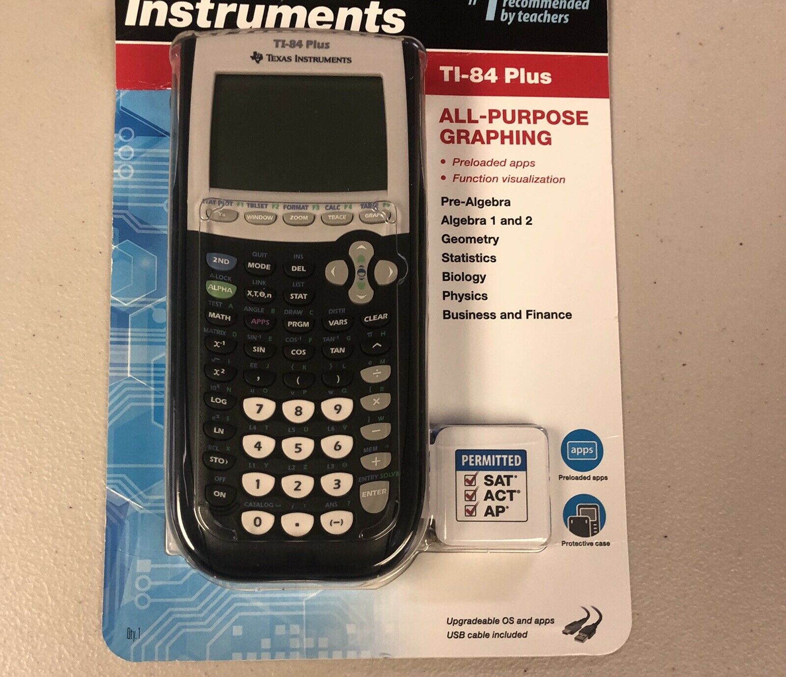 FREE SHIPPING Texas Instruments TI-84 Plus CE Graphing Calculator, Black