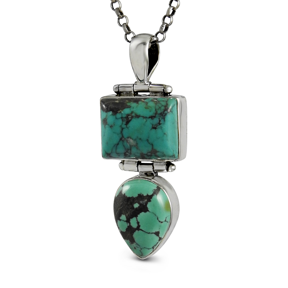 Sky blue turquoise gemstone handmade pendants 925 sterling silver jewelry wholesale price silver pendants suppliers