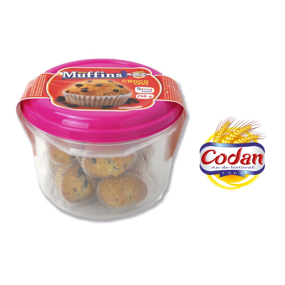 CHOCOLATE CHIP MUFFINS - Original recipe mini muffins, made with chocolate chips
