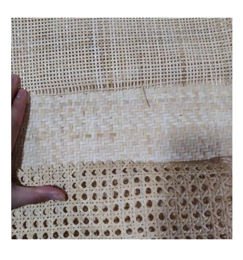 Natural Bleached White Rattan Weaving Webbing Mesh Cane Cheap Price for Sale
