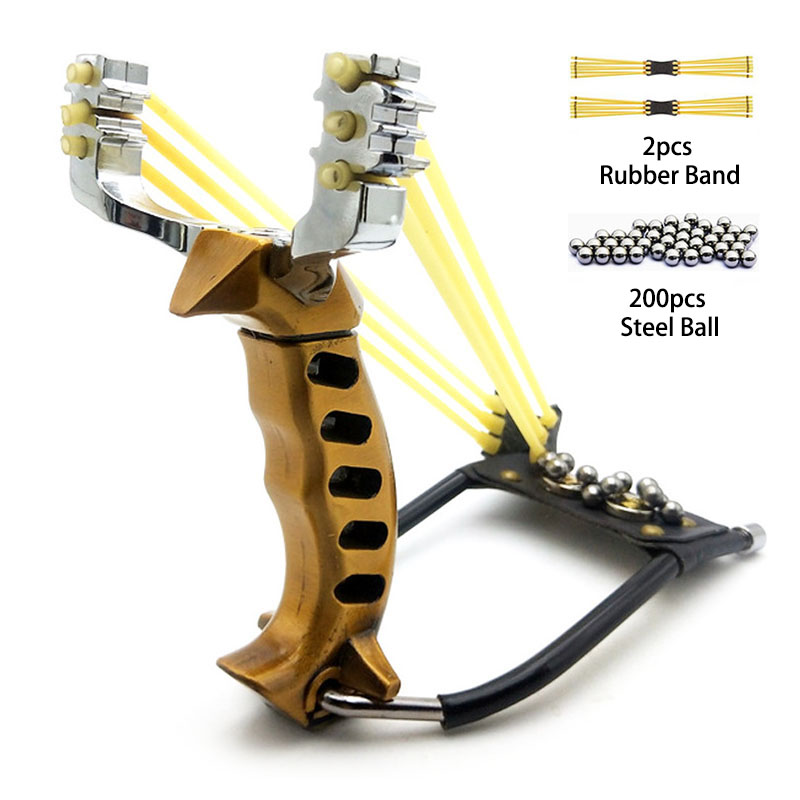 2021 New Catapult Outdoor Hunting Stainless Steel Outdoor Powerful Slingshot