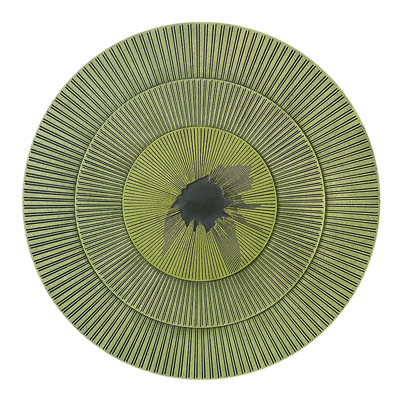 Modern round artwork wall art decoration home living room wall hanging hand painted abstract canvas painting