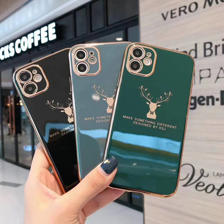Роскошный чехол с оленем для Apple iPhone 12, блестящий чехол для iPhone 11, чехол для iPhone 12