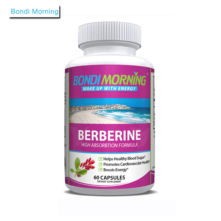 100% Natural Dietary Supplement Berberine Capsules for Maintaining Blood Sugar Level