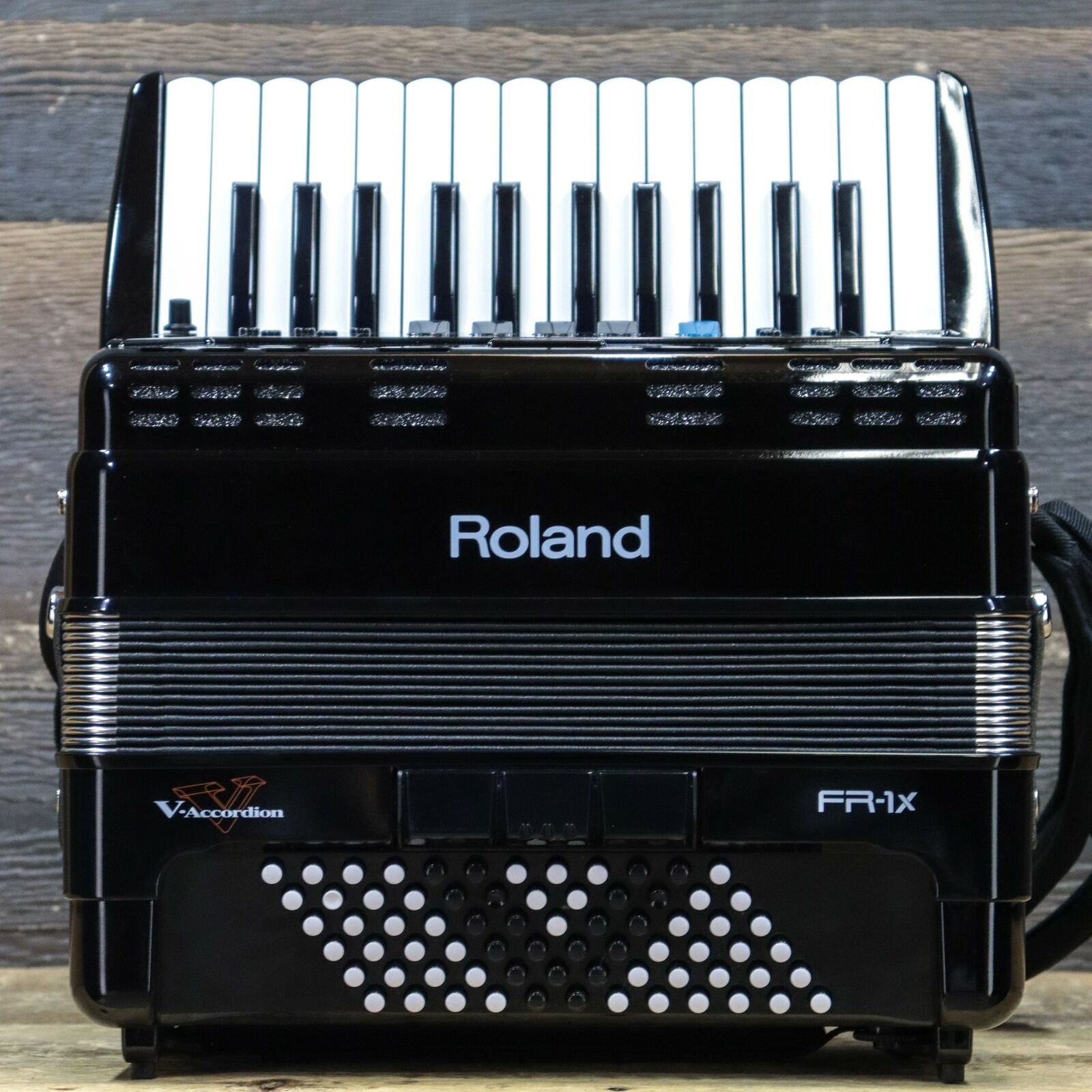 New For Authentic Roland FR-1X V-Accordion 26-Key 72-Bass Black Digital Piano Accordion