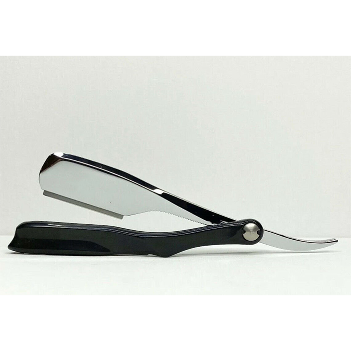 Japanese Style Men's Straight Barber Razor with Folding Handle Private Logo Beard Cutting Shaving Razor Blade Feature Face Use