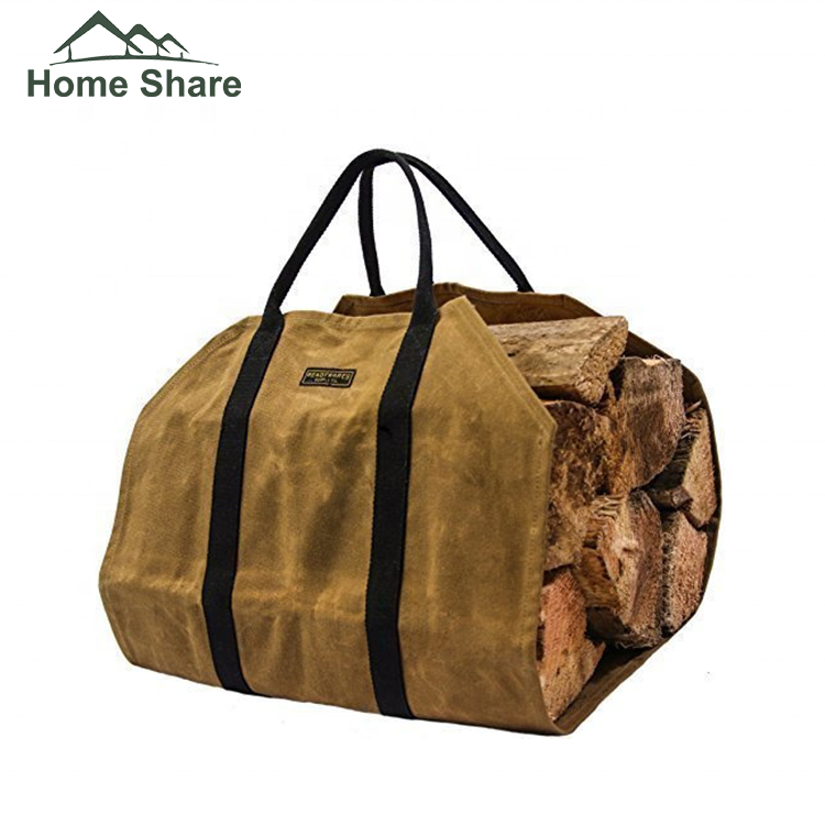 wax canvas firewood log carrier fireplace sets firewood bag carrier